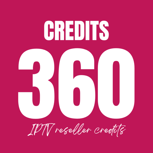 IPTV reseller 360 credits